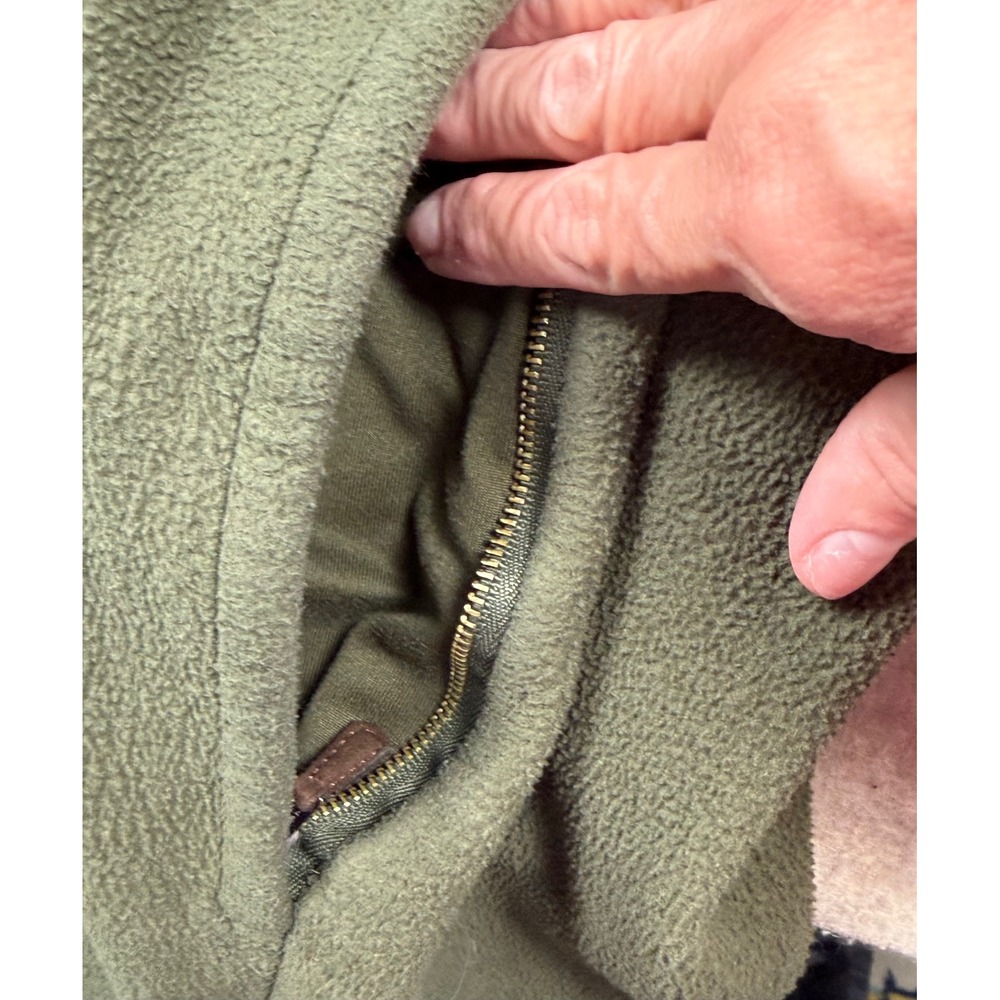 Polo Ralph Lauren Fleece Pullover Mens 3XB Green Polo Bear Quarter Snap Mock - Picture 5 of 11